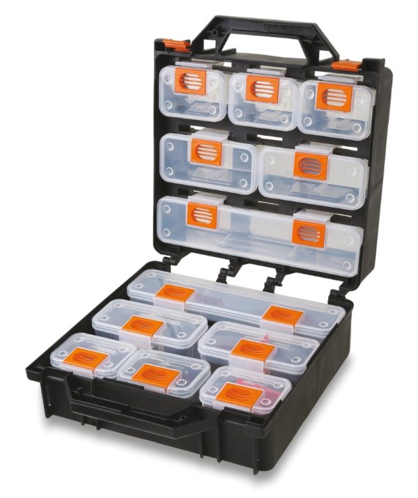 Organizer tool case with 12 removable tote-trays, empty - Image 2