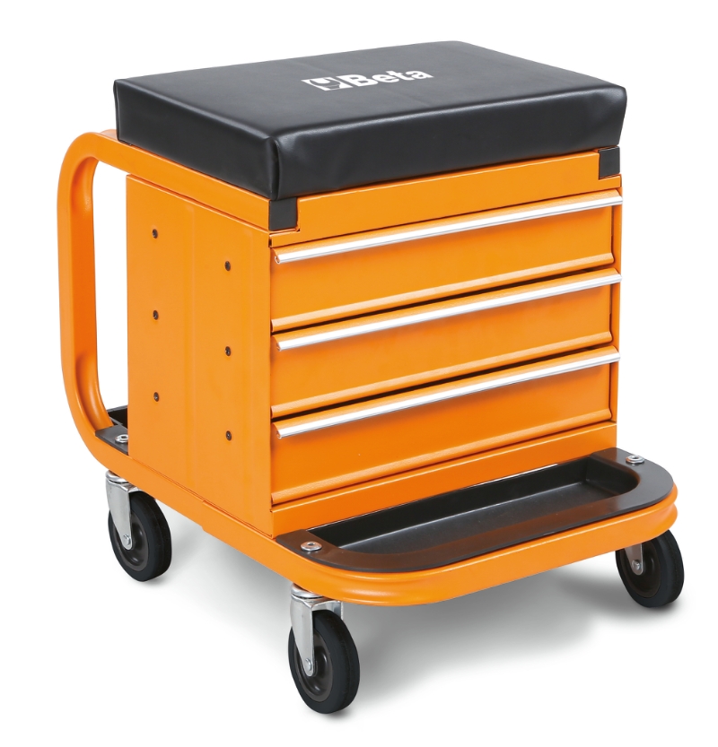 Heavy duty creeper with tool chest category image