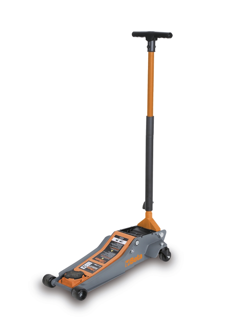 Lowered hydraulic jack, 2 t, with 4 wheels category image