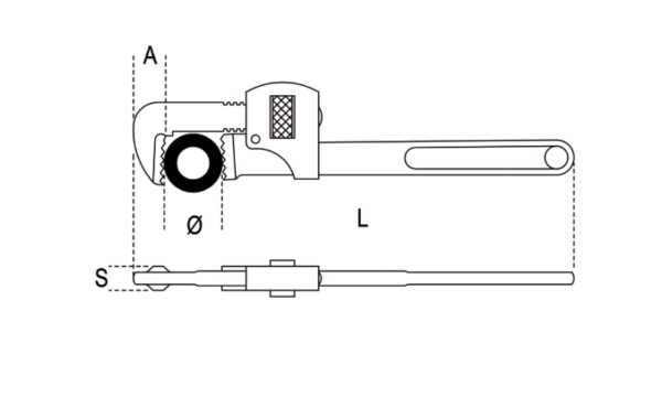 Heavy duty pipe wrenches - Image 2
