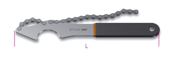 Sprocket removal wrench with chain whip - Image 2