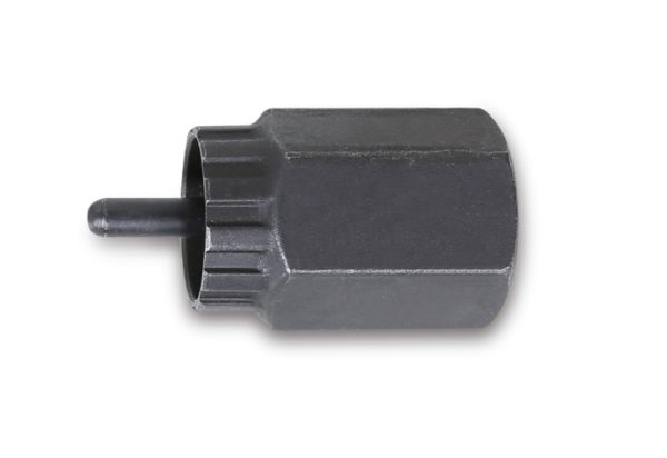 Campagnolo freewheel removal wrench, with guide pin, phosphatized