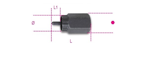 Campagnolo freewheel removal wrench, with guide pin, phosphatized - Image 3