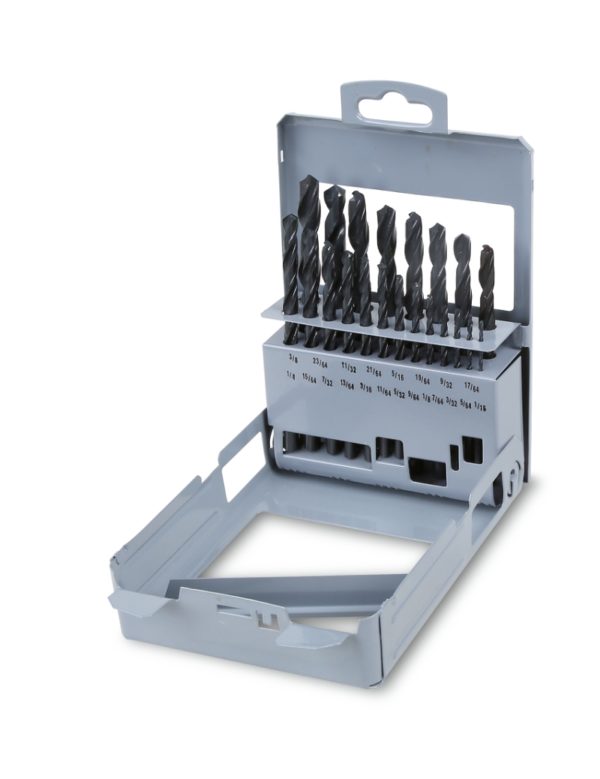 Set of twist drills with cylindrical shanks (item 410AS) in case - Image 2
