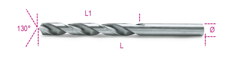 Twist drills with cylindrical shanks, short series HSS entirely ground glossy finishing category image