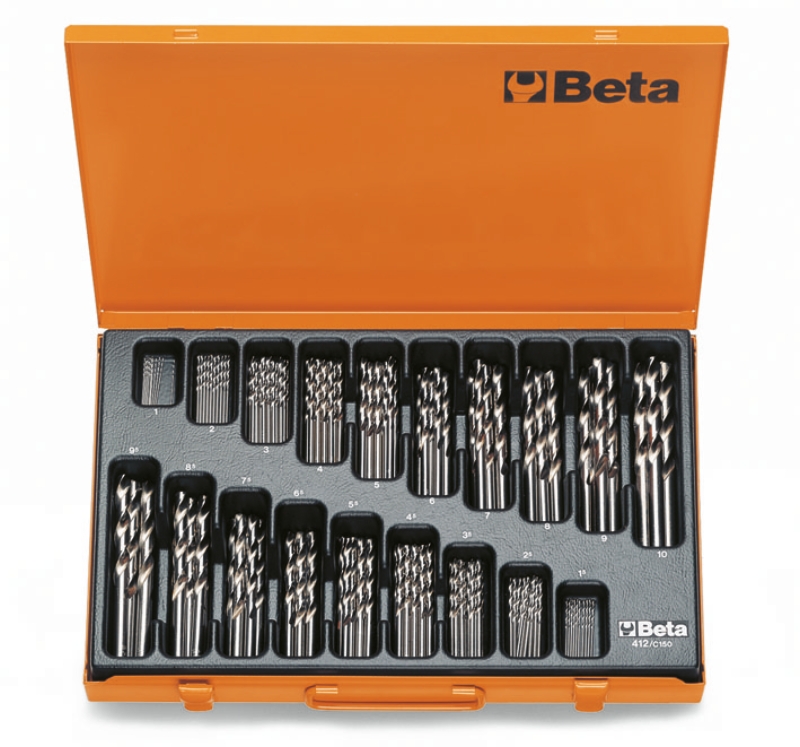 Set of twist drills with cylindrical shanks (item 412) in case category image