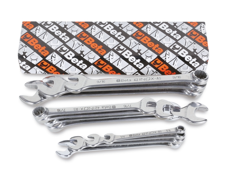 Set of 11 combination wrenches made of stainless steel category image