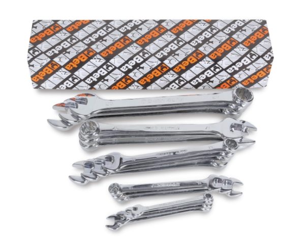 Set of 17 combination wrenches
