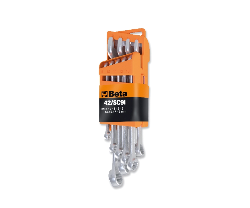 Set of 9 combination wrenches with compact support category image