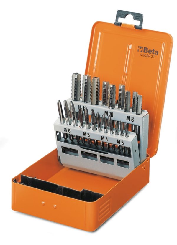 Set of hand taps (item 430) in case