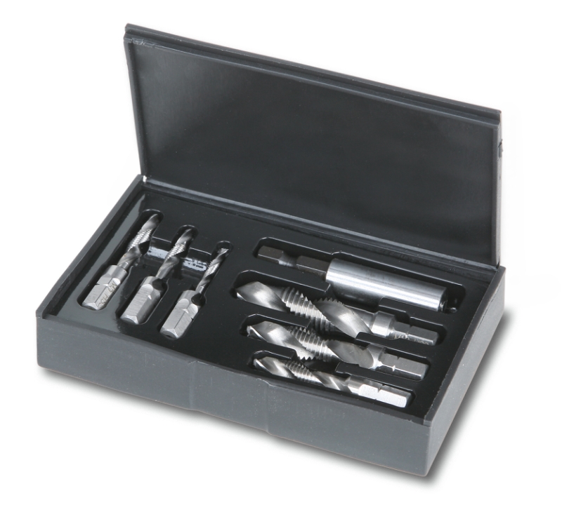 Set of bits for drilling, threading and countersinking; HSS category image