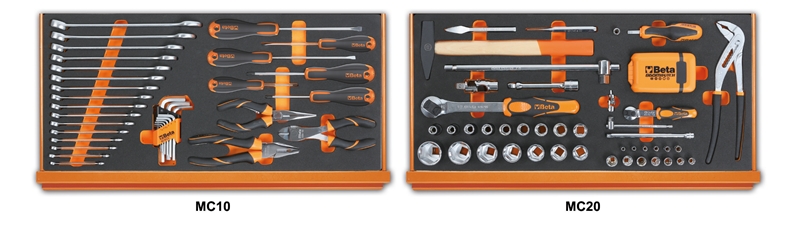 Assortment of 108 tools for universal use in EVA foam trays category image