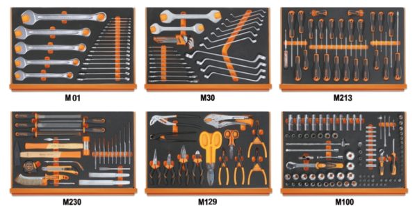 Assortment of 214 tools for universal use in EVA foam trays - Image 2