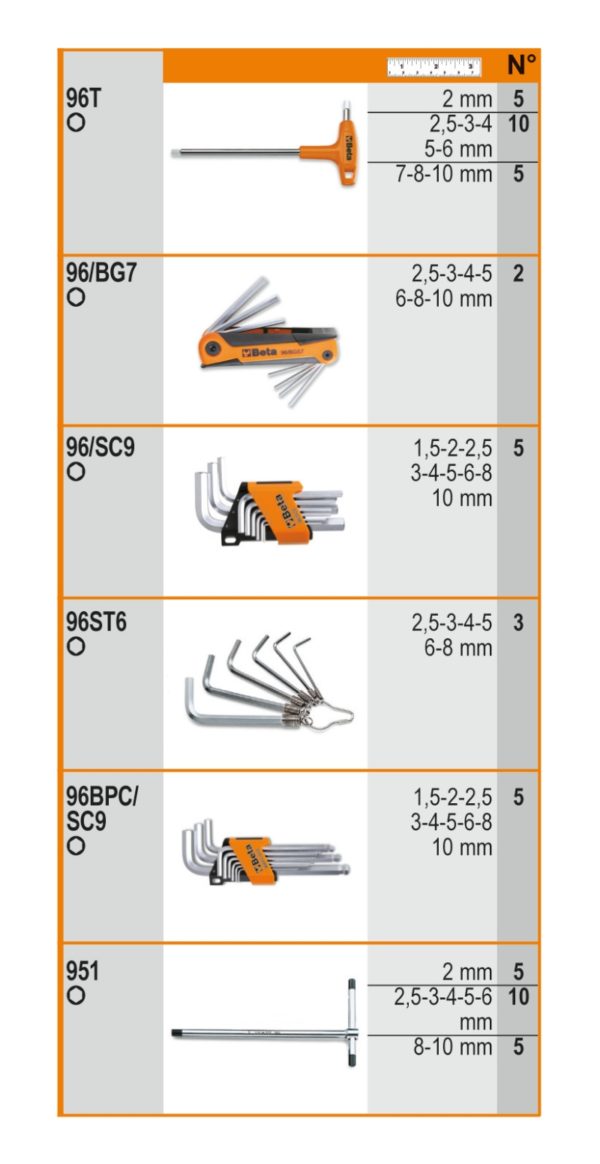 Assortment of 257 tools with hooks without panel - Image 2