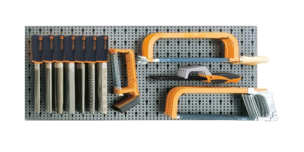 Assortment of 53 tools, with hooks without panel