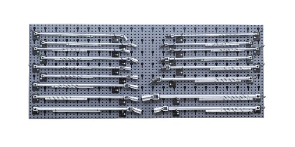 Assortment of 71 tools, with hooks without panel