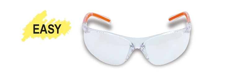 Safety glasses with clear polycarbonate lenses category image
