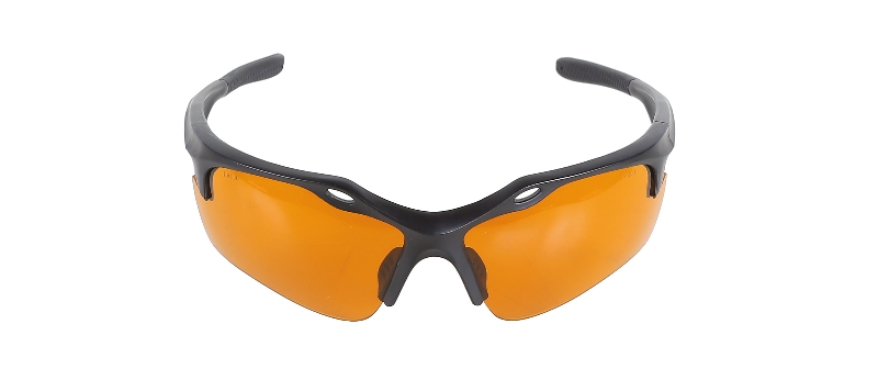 Safety glasses with orange polycarbonate lenses category image