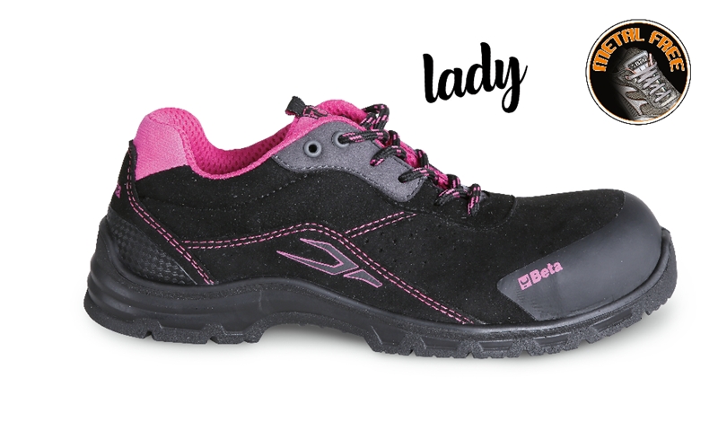 Women’s suede shoe, waterproof, with anti-abrasion insert in toe cap area category image