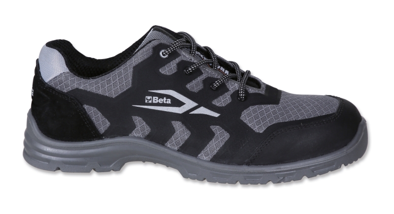 Mesh shoe, highly breathable, with anti-abrasion insert in toe cap area category image