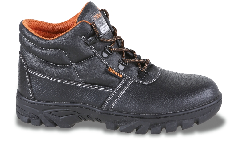 Leather ankle shoe, waterproof, with durable rubber outsole and quick opening system category image