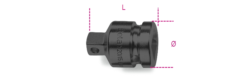 Impact adaptor, 3/4” female and 1/2” male drives category image