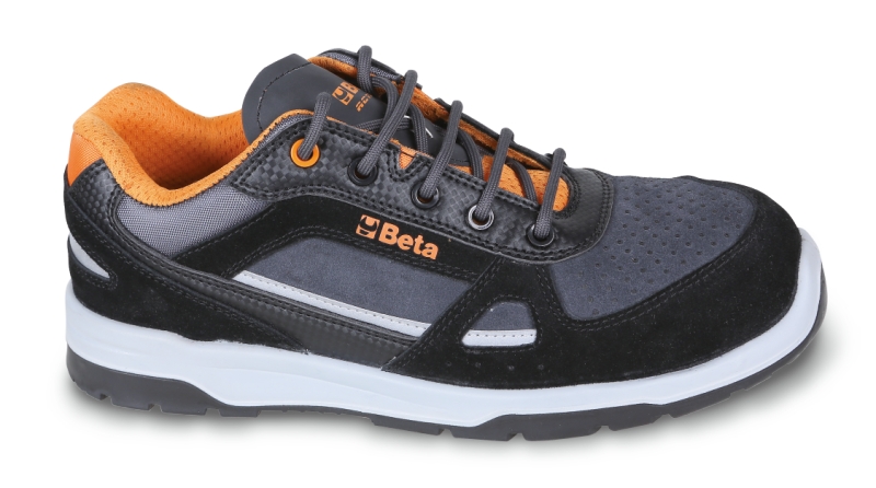 Suede and microfibre shoe, water-repellent, with carbon inserts category image