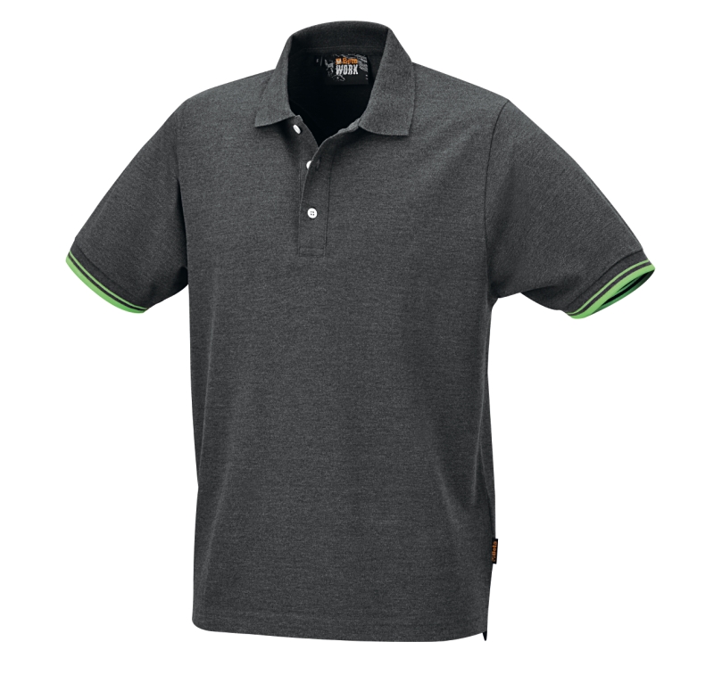 Three-button polo shirt, 100% cotton, 200 g/m2, grey category image
