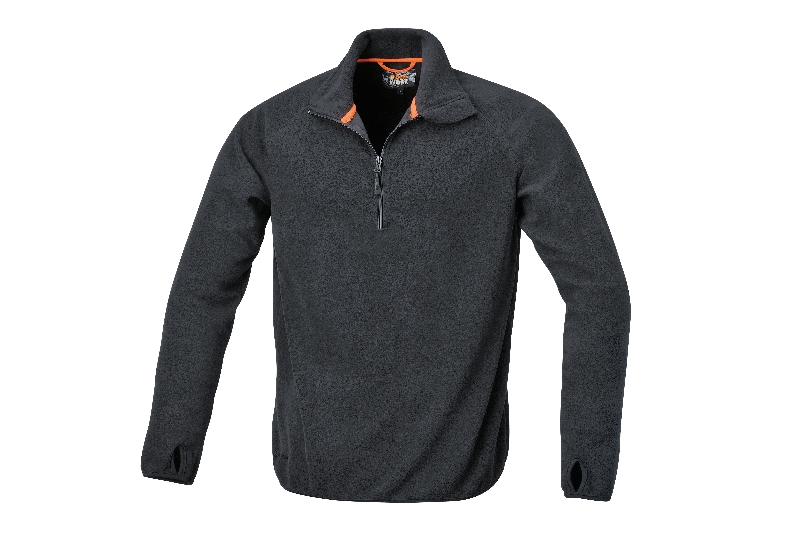 Microfleece sweater, short-zipped category image