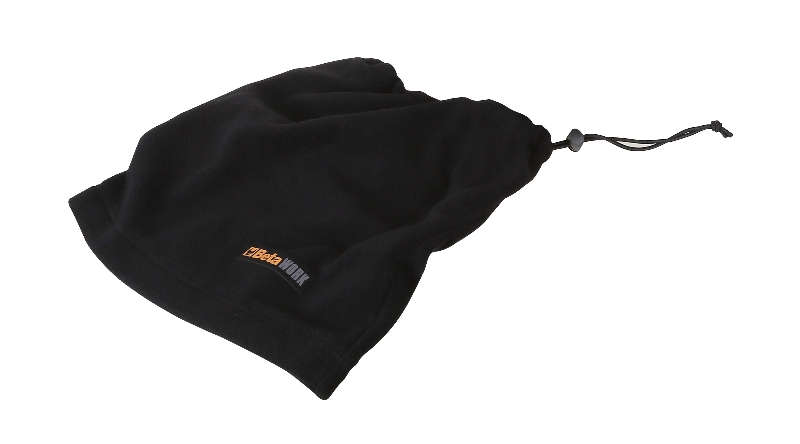 Neck warmer made of microfleece, with adjuster, black category image