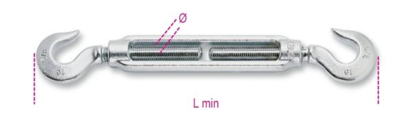 Hook and hook turnbuckles, galvanized - Image 2