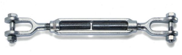 Jaw and jaw turnbuckles, galvanized