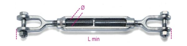 Jaw and jaw turnbuckles, galvanized - Image 2