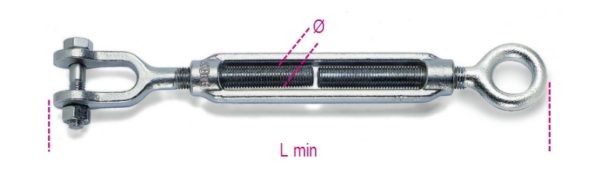 Eye and jaw turnbuckles, galvanized - Image 2