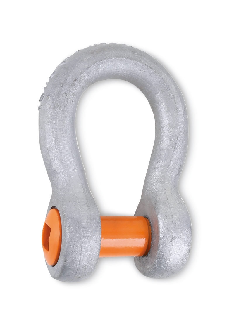 Bow shackles with square sunken hole screw pin, high-tensile alloy steel, GRADE 6, hot-dip galvanized body category image