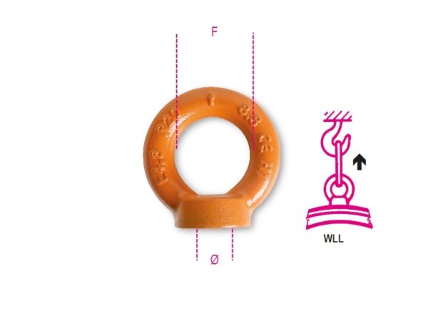 Lifting eye nuts, high-tensile alloy steel - Image 2