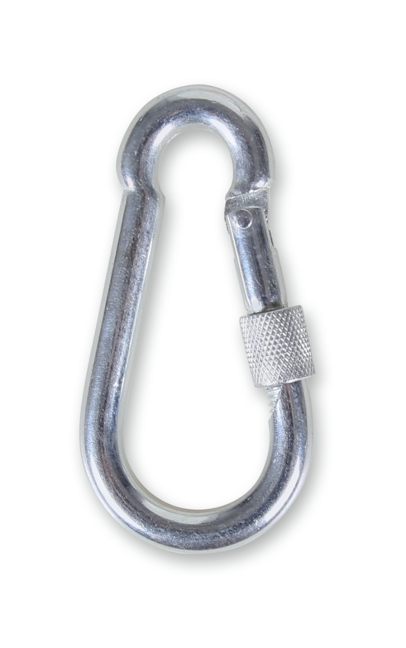 Carabine hooks with screw nut, galvanized category image