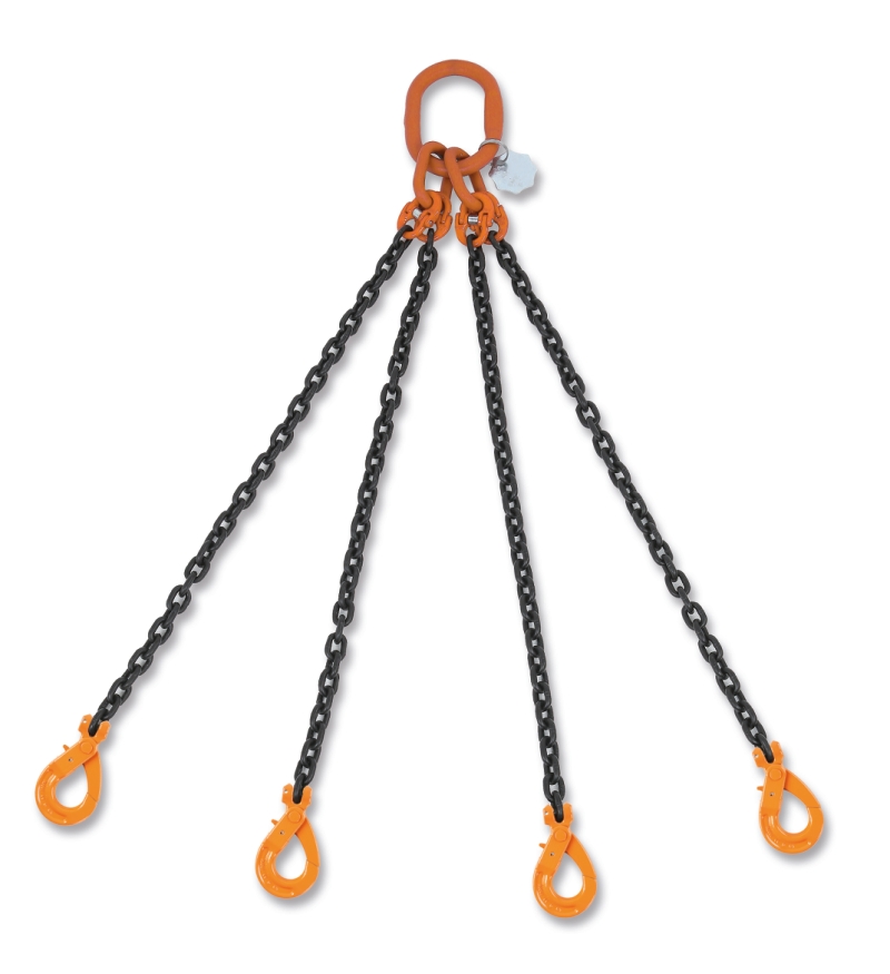 Lifting chain slings, 4 legs, self-locking hook, grade 8 category image
