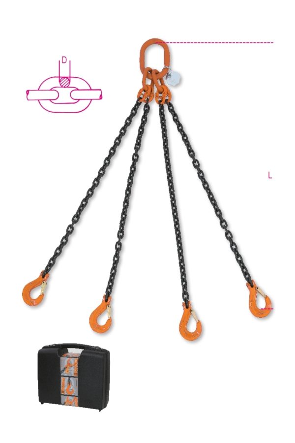 Lifting chain sling, 4 legs grade 8 - Image 5