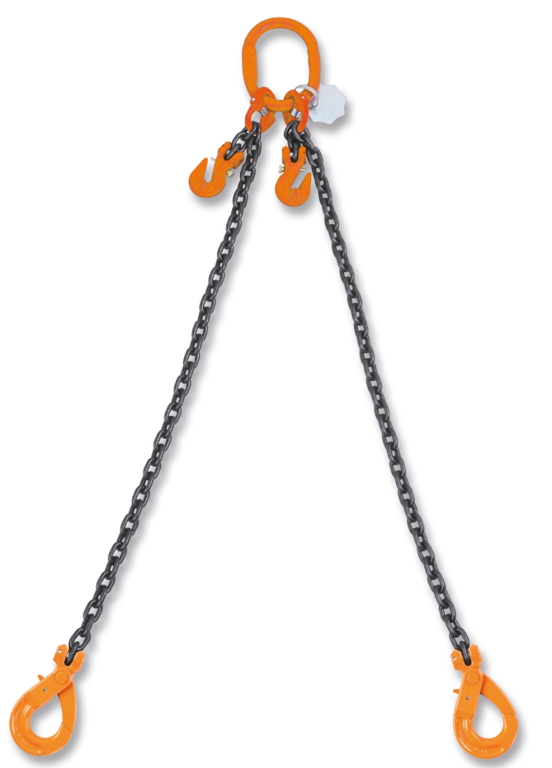 Lifting chain slings, 2 legs, with self-locking and clevis grab hooks, grade 8 category image