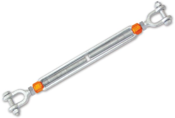 Jaw and jaw turnbuckles high tensile steel, hot dip galvanized