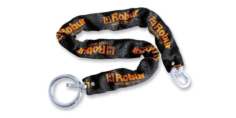 Anti-theft chains with rings, made of alloy steel, case-hardened, tempered, galvanised category image