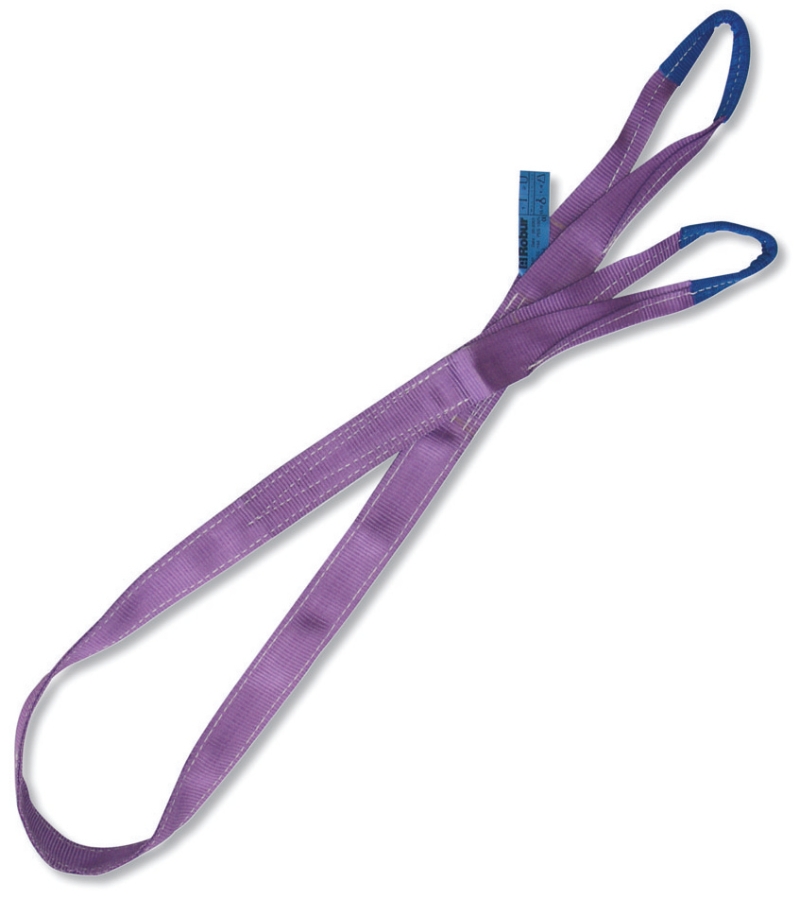 Lifting web slings, purple 1t two layers with reinforced eyes high-tenacity polyester (PES) belt category image