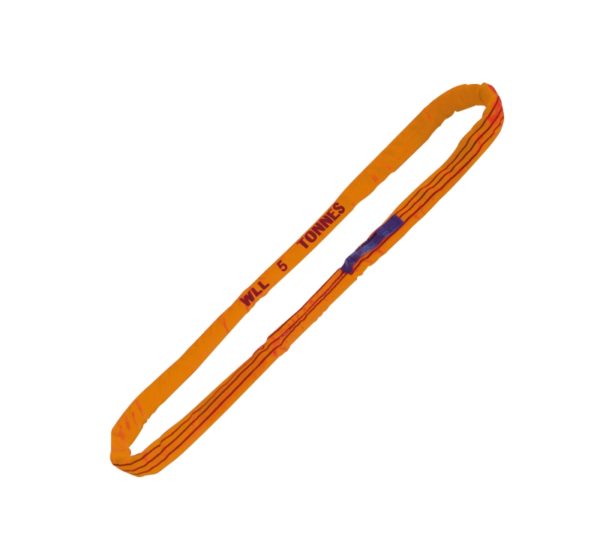 Lifting round slings, orange, 10 t, high-tenacity polyester (PES) belt
