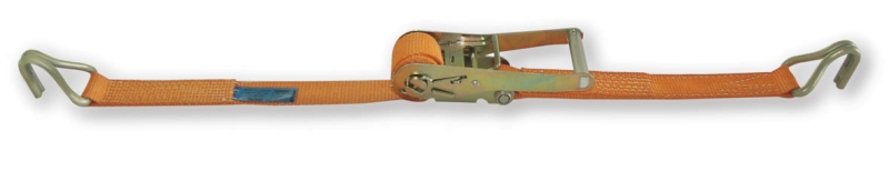 Ratchet tie down with single hook, LC 2500kg, high-tenacity polyester (PES) belt category image