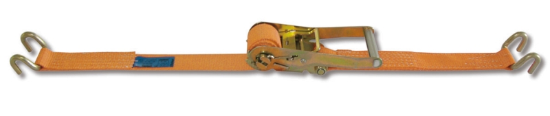 Ratchet tie down with double hook, LC 2000kg high-tenacity polyester (PES) belt category image