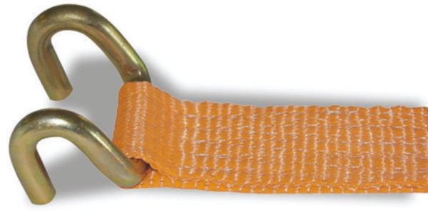 Ratchet tie down with single hook, LC 1500kg, high-tenacity polyester (PES) belt - Image 2