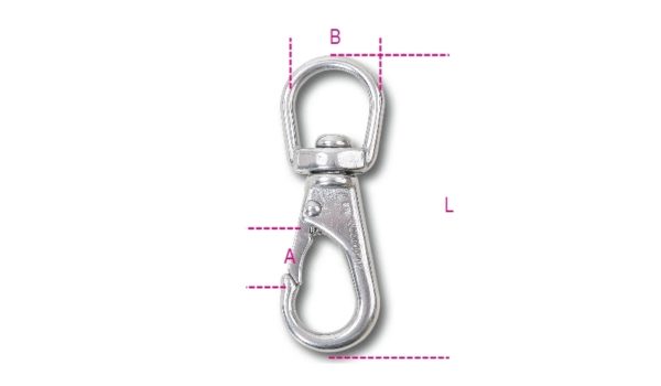 Swivel eye snap AISI 316 - Image 2