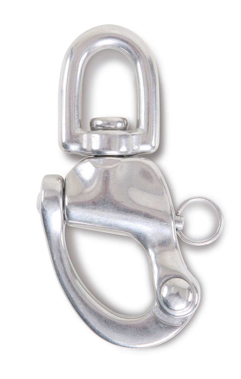 Quick-release hooks with swivel eyes AISI 316 stainless steel category image