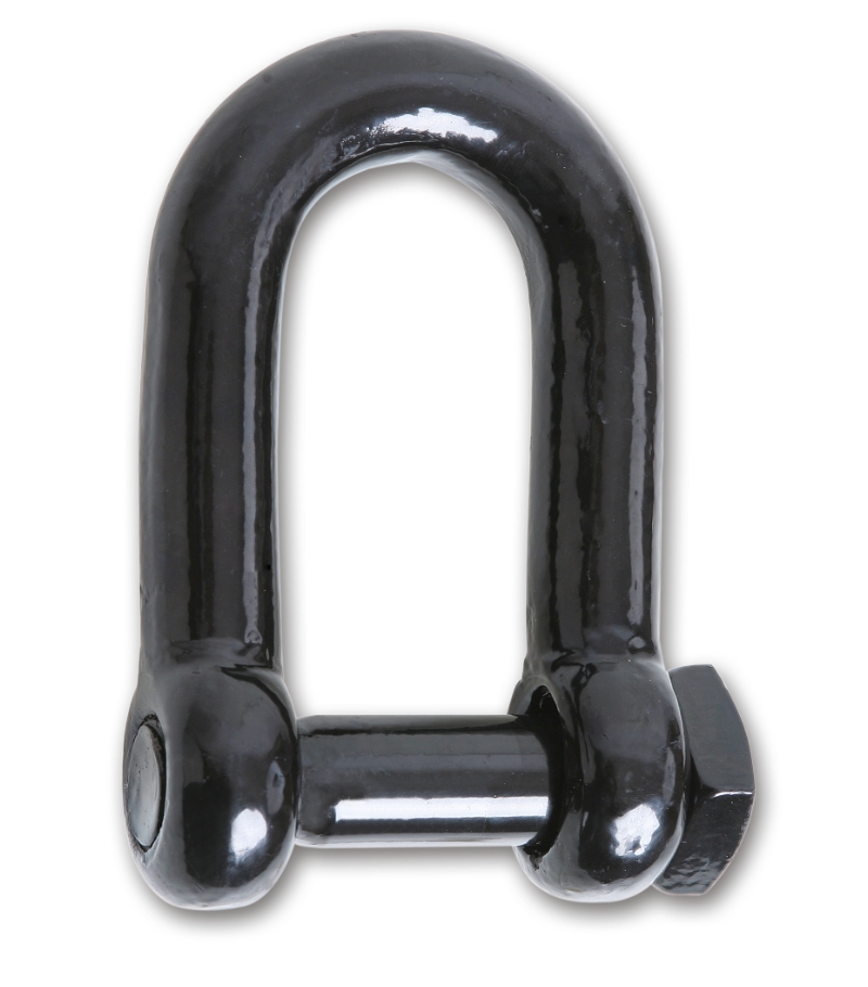 Dee FISHING shackles with square head screw pin, black painted category image